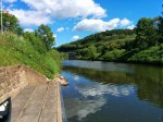 landing stage below last fulda lock at hann Munden